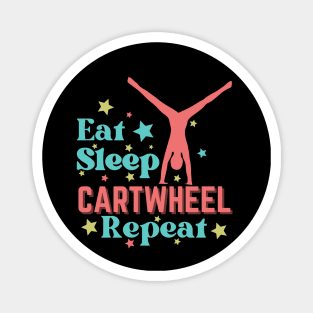 Eat Sleep Cartwheel Repeat Magnet